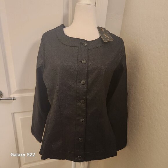 DG2 Diane Gilman Black Sparkle Jacket. NWT. Various. Host Pick. - Picture 1 of 11